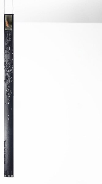 Lustră Pendul Ingo Maurer, One New Flame, reglabil, Negru, Camera de zi, Metal, Design