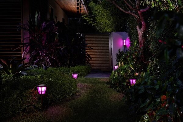Philips 17459/30/P7 - Lampă LED RGB Hue IMPRESS exterior 2x8W 24V IP44
