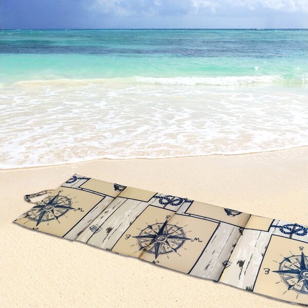 Sezlong de plaja MARINE 137x49 cm, bej