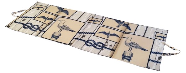Sezlong de plaja MARINE 137x49 cm, bej
