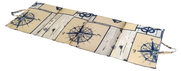 Sezlong de plaja MARINE 137x49 cm, bej