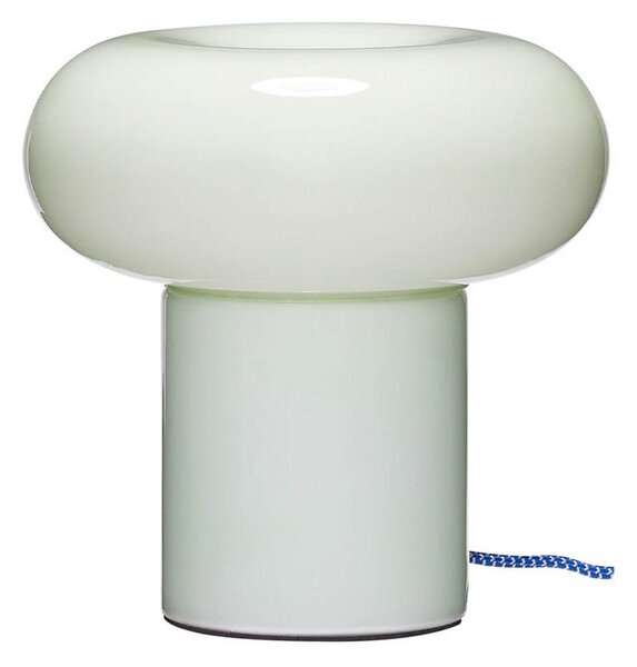 Lampă de masă Hübsch, Verde, Camera de zi, Sticlă