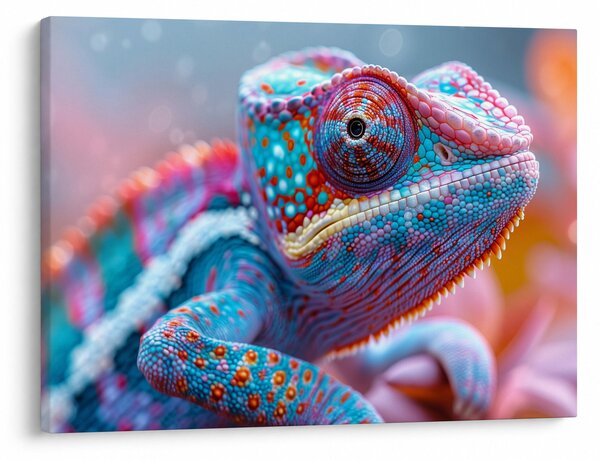 Tablou - Cameleon colorat (70x50 cm)