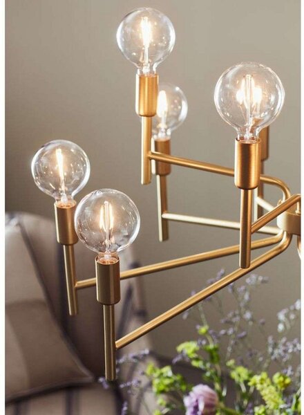 Candelabre Markslöjd, Auriu / Alamă, Camera de zi, Metal