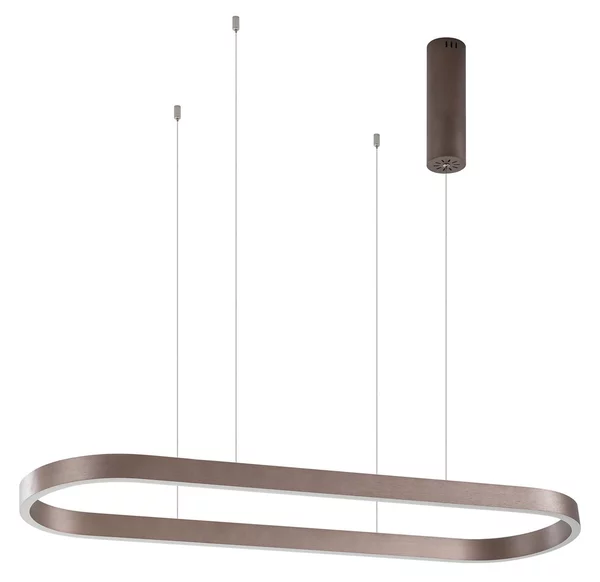 Lustră Pendul Lucande, Melinay, reglabil, Maro / Rugină, Bucătărie, Aluminiu, Modern