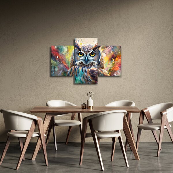 Tablou - Pictură de o bufniță (90x60 cm)