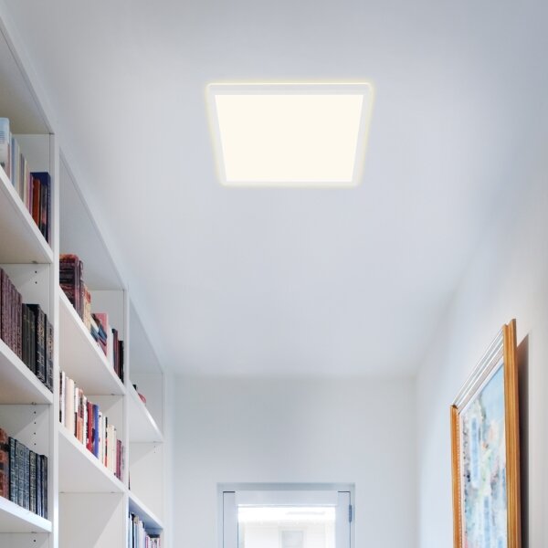 Plafonieră LED dimabilă 7081-016 SLIM LED/18W/230V Briloner + telecomandă