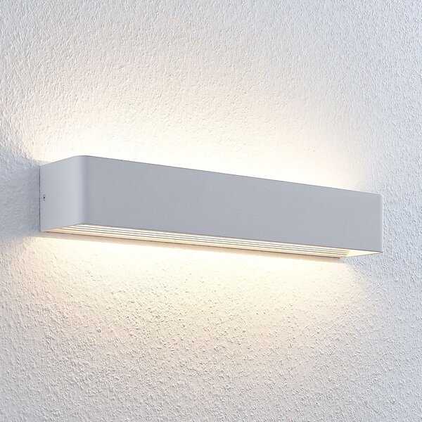Lindby Lonisa aplică LED, albă, 53 cm, Alb, Camera de zi / sufragerie, Metal, Modern