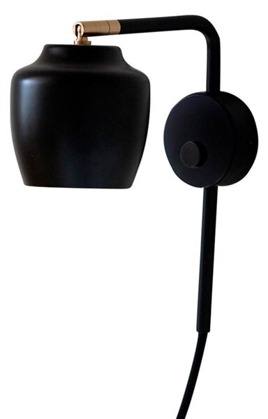 Lampă de perete CPH Lighting, Negru, Camera de zi, Aluminiu
