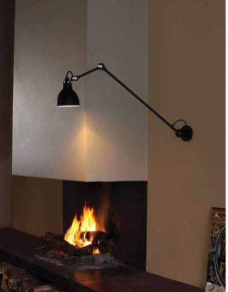 Lampă de perete Lampe Gras, Negru, Camera de zi, Metal