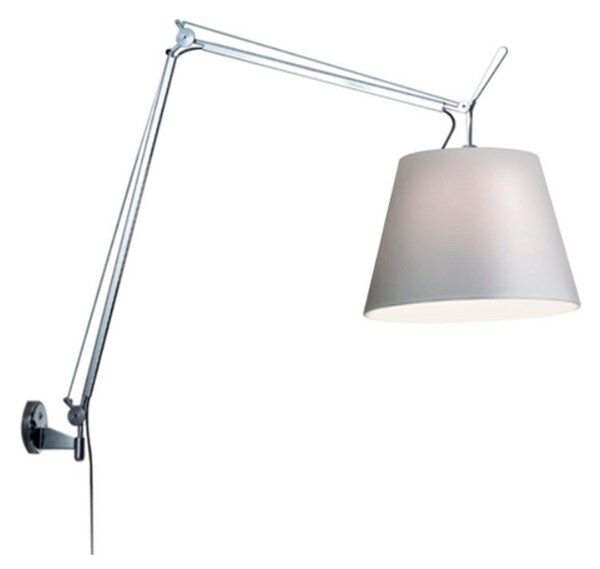 Lampă de perete Artemide, reglabil, Metalic, Camera de zi, Aluminiu
