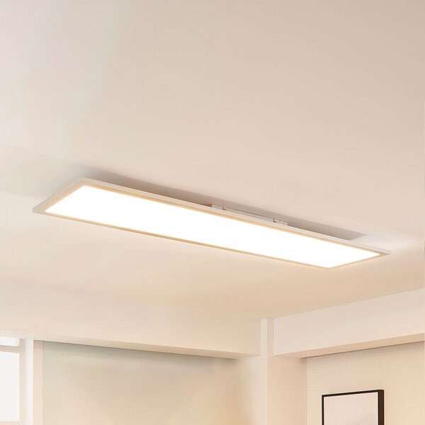 Arcchio Panou LED Lysander, 50W, CCT, 119cm, argintiu, reglabil, Metalic, Studiu / Birou, Aluminiu, Modern