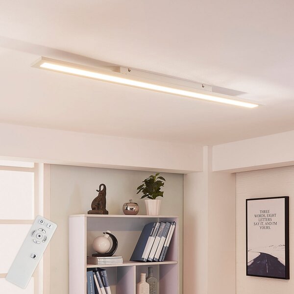 Arcchio Panou LED Arya, 120 cm, alb, dimabil, aluminiu, reglabil, Alb, Studiu / Birou, Plastic, Modern