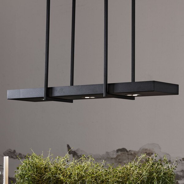 Lustră Pendul Markslöjd, Tray, reglabil, Negru, Camera de zi, Metal, Scandinavă