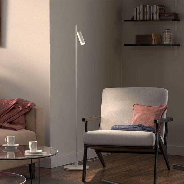 Lampadar Herstal, Alb, Camera de zi, Metal