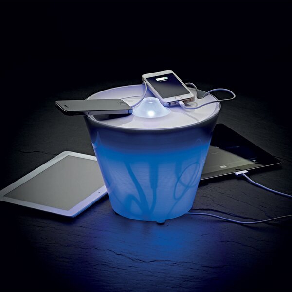 Lampă de masă Rotaliana, MultiPot+, reglabil, Alb, Camera de zi, Plastic, Design