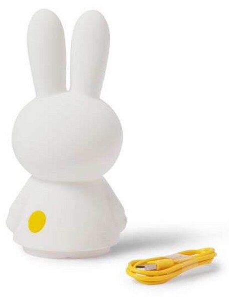 Lampă de masă Mr Maria, Miffy Shines Light, reglabil, Alb, Cameră pentru copii, Plastic, Viața tânără