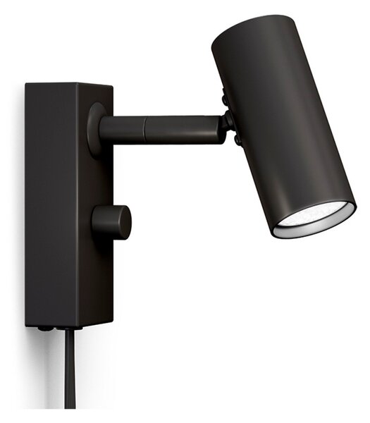 Lampă de perete Belid, Negru, Camera de zi, Metal