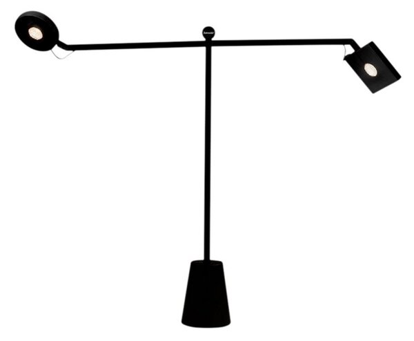 Lampă de masă Artemide, Negru, Camera de zi, Aluminiu
