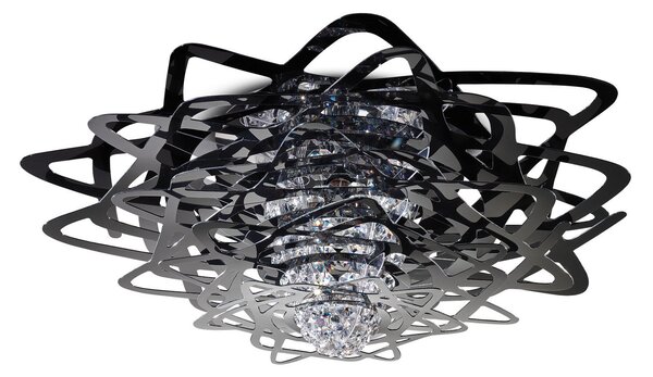 Plafoniere Slamp, Aurora, reglabil, Negru, Camera de zi, Plastic, Design