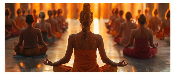 Tablou - Lecții de yoga (120x50 cm)