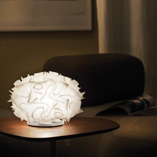 Lampă de masă Slamp, VELI, Alb, Camera de zi, Plastic, Design