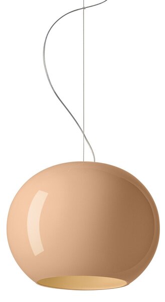 Lustră Pendul Foscarini, Buds 3, reglabil, Bej, Camera de zi, Sticlă, Design