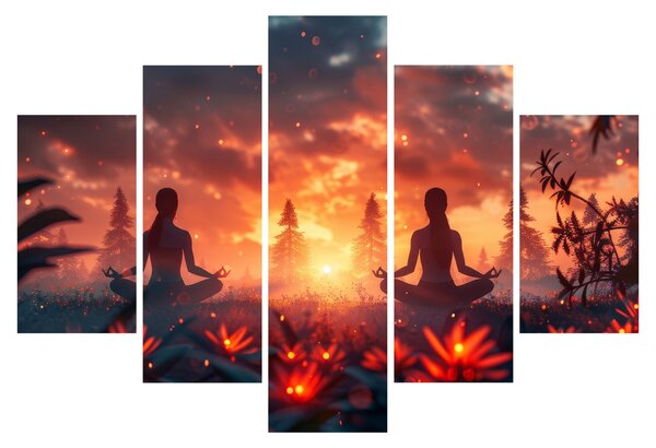 Tablou - Yoga în natură (150x105 cm)