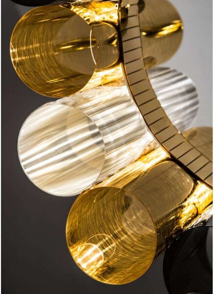 Lustră Pendul Slamp, Auriu / Alamă, Camera de zi, Plastic