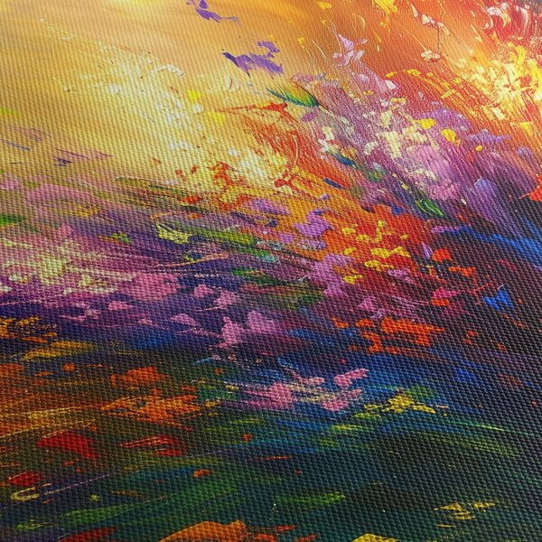 Tablou - Abstracție de flori (150x105 cm)