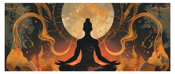 Tablou - Meditație (120x50 cm)