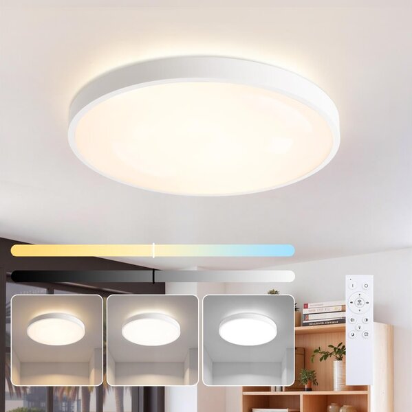 Brilagi - Corp de iluminat LED reglabil GLASS POOL DOUBLE LED/60W/230V 50 cm alb + telecomandă