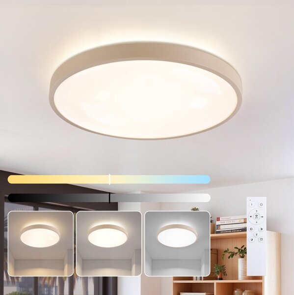 Brilagi - Corp de iluminat LED reglabil GLASS POOL DOUBLE LED/60W/230V 50 cm bej + telecomandă