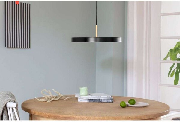 Lampa suspendată Asteria Plus, Ø 43 cm, gri/negru - UMAGE