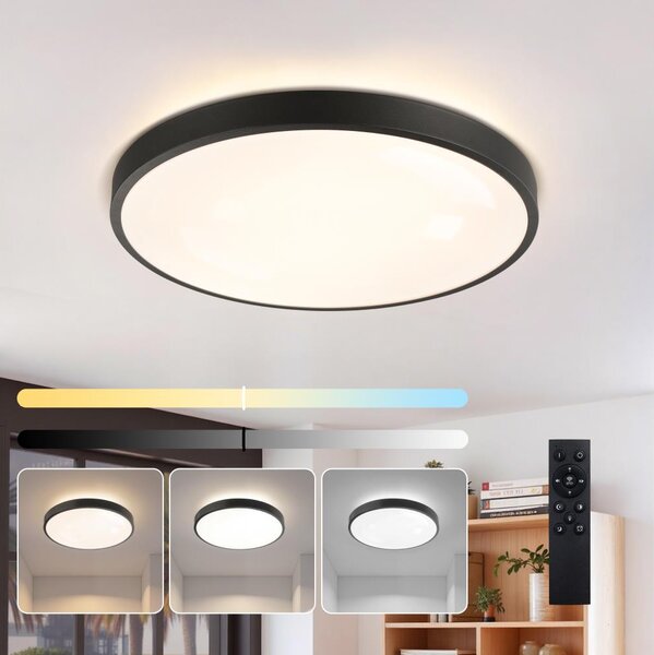Brilagi - Corp de iluminat LED reglabil GLASS POOL DOUBLE LED/60W/230V 50 cm negru + telecomandă