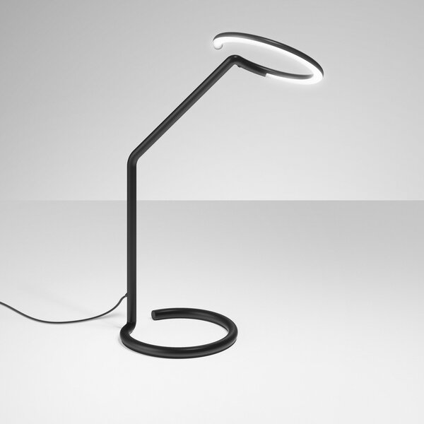 Lampă de masă Artemide, Vine Light Table, Negru, Camera de zi, Metal, Design