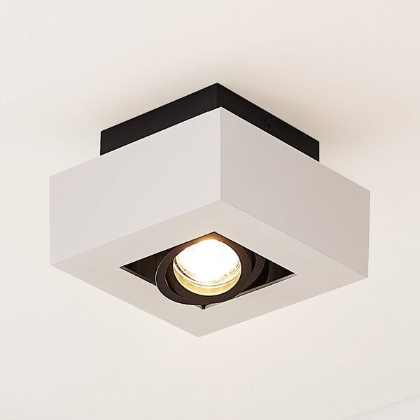 Arcchio Spot Vince, 14 x cm, alb/negru, GU10, reglabil, Alb, Hol, Aluminiu, Modern