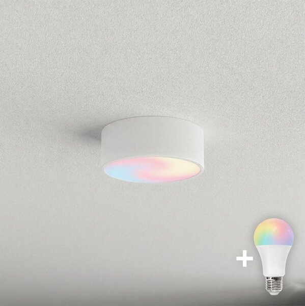BRILAGI - Plafonieră LED RGBW dimabilă CLARE 1xE27/12W/230V albă