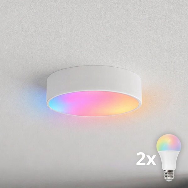 BRILAGI - Plafonieră LED RGBW reglabilă CLARE 2xE27/12W/230V albă