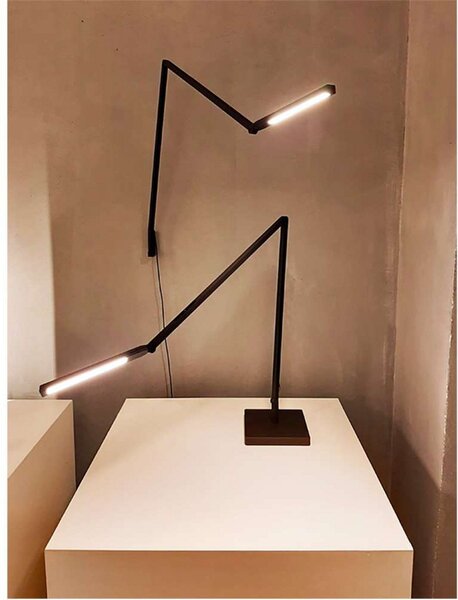 Lampă de perete Nemo Lighting, reglabil, Negru, Studiu / Birou, Aluminiu