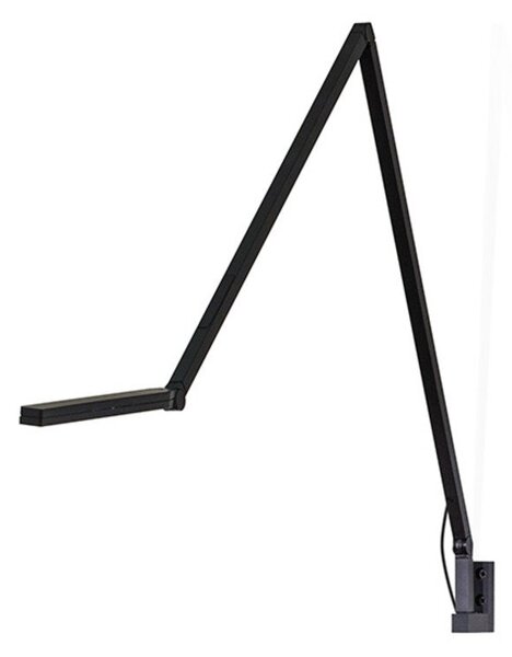 Lampă de perete Nemo Lighting, reglabil, Negru, Studiu / Birou, Aluminiu