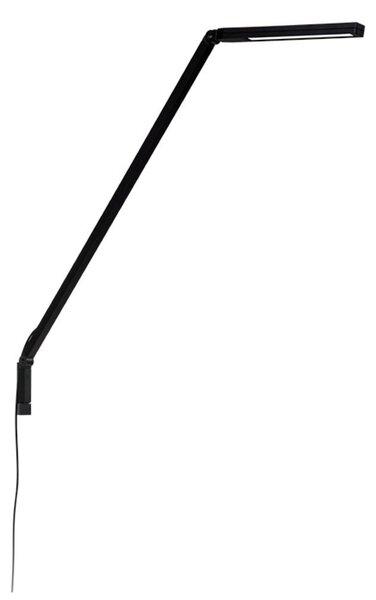 Lampă de perete Nemo Lighting, reglabil, Negru, Studiu / Birou, Aluminiu
