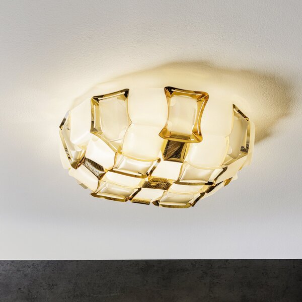 Lampă de perete Slamp, Mida, reglabil, Auriu / Alamă, Camera de zi, Plastic, Design