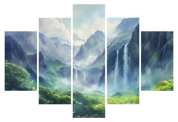 Tablou - Valea cascadelor (150x105 cm)