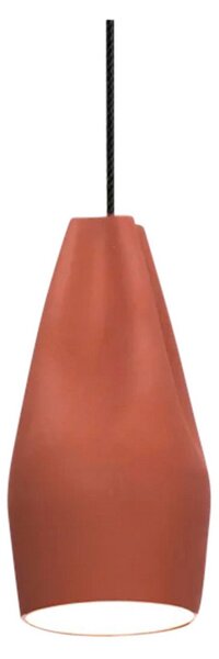 Pleat Box 13 Lustră Pendul E27 Terracotta/Alb - Marset