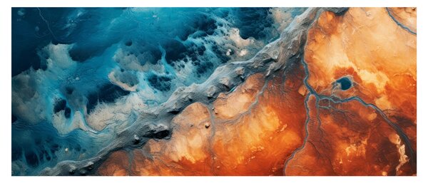 Tablou - Apă și foc (120x50 cm)