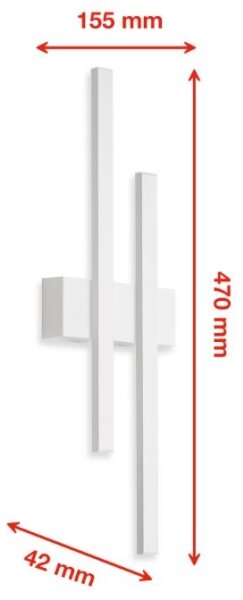 Aplică LED de exterior 2xLED/8W/230V IP44 Telefunken 313206TF