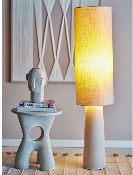 Lampadar Bloomingville, Bej, Camera de zi, Țesătură / Textil