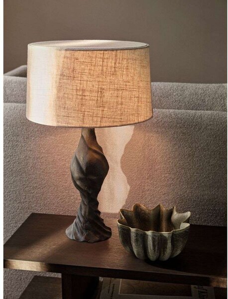 Lampă de masă ferm LIVING, Negru, Camera de zi, Aluminiu