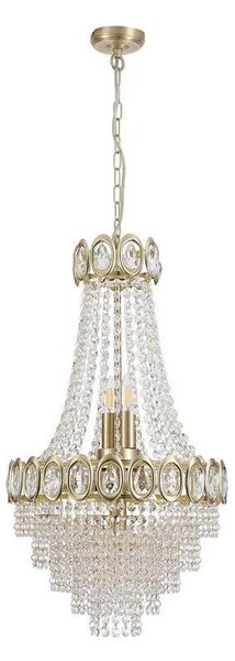 Searchlight 1611-6SB - Candelabru LOUIS PHILLIPE suspendat pe lanț 6xE14/60W/230V